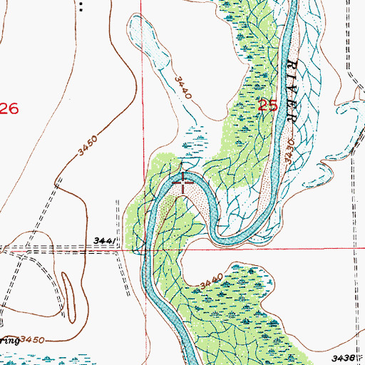 Topographic Map of 12831 Water Well, NM