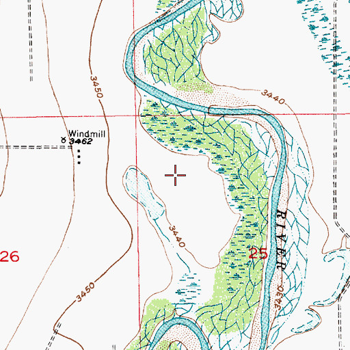 Topographic Map of 12829 Water Well, NM