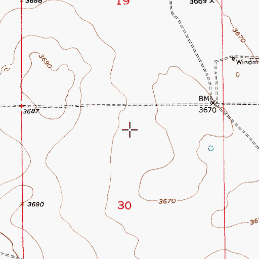 Topographic Map of 06068 Water Well, NM