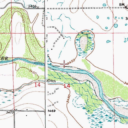 Topographic Map of 06105 Water Well, NM