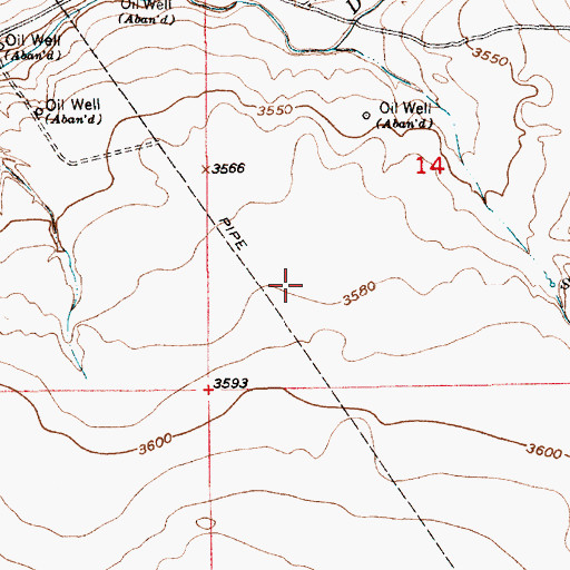 Topographic Map of 13406 Water Well, NM