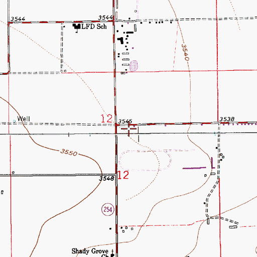 Topographic Map of 13304 Water Well, NM