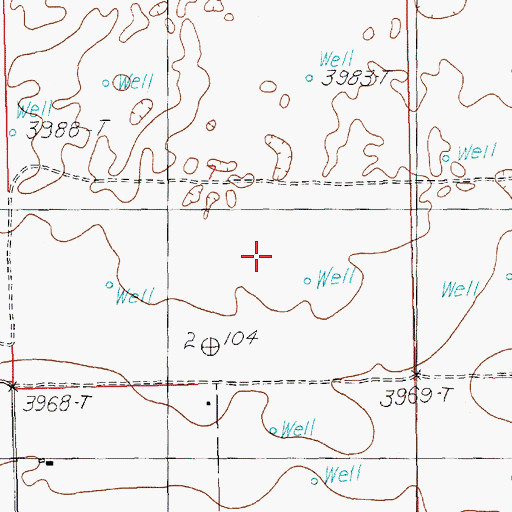 Topographic Map of 10956 Water Well, NM