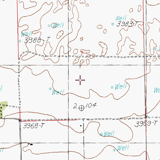 Topographic Map of 12663 Water Well, NM