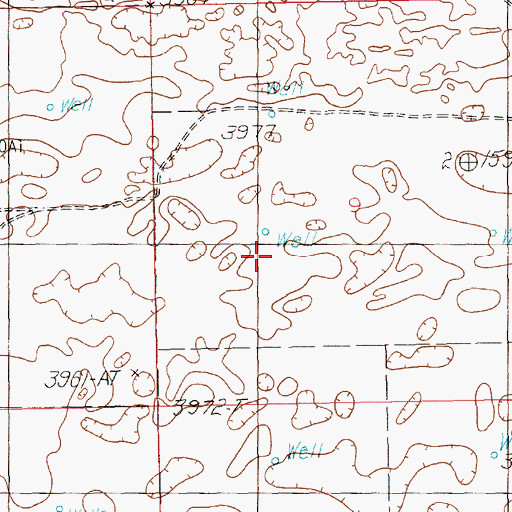 Topographic Map of 12696 Water Well, NM