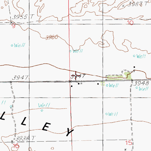 Topographic Map of 10114 Water Well, NM