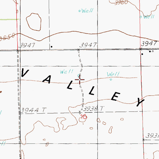 Topographic Map of 12522 Water Well, NM