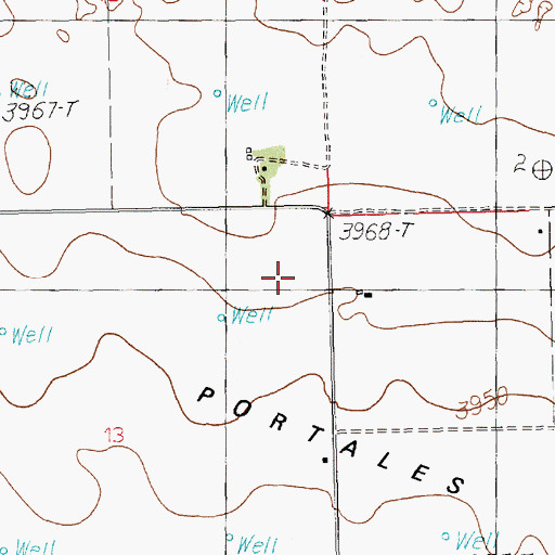 Topographic Map of 10941 Water Well, NM