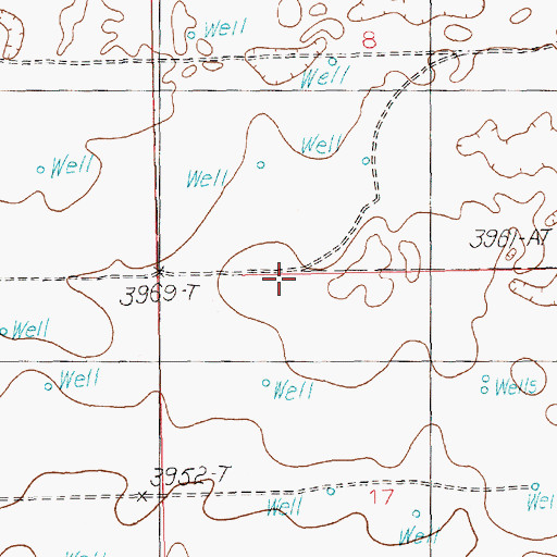 Topographic Map of 12208 Water Well, NM
