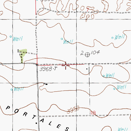 Topographic Map of 12207 Water Well, NM