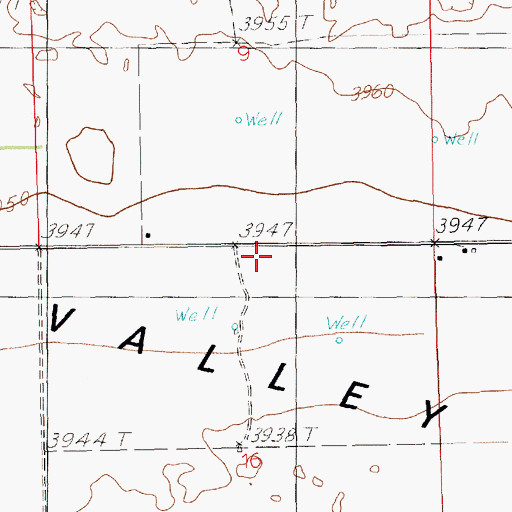 Topographic Map of 10940 Water Well, NM
