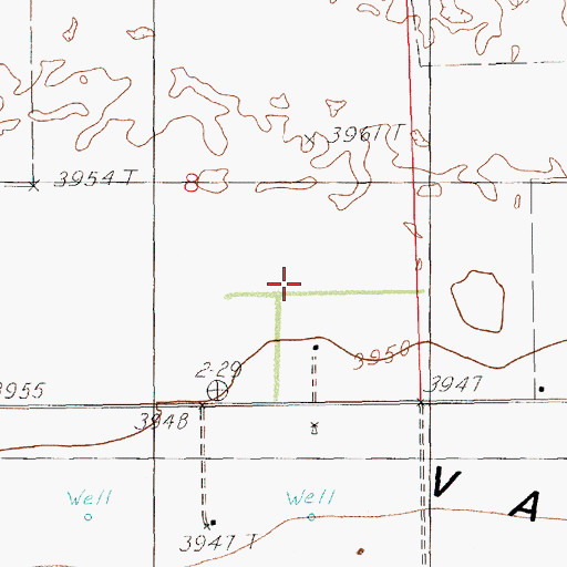 Topographic Map of 10110 Water Well, NM
