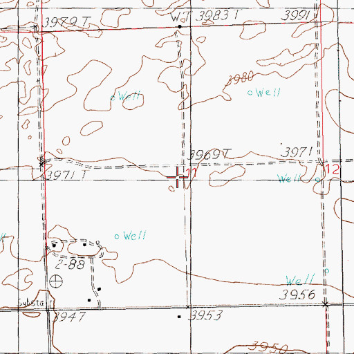 Topographic Map of P-2381-G-S Water Well, NM