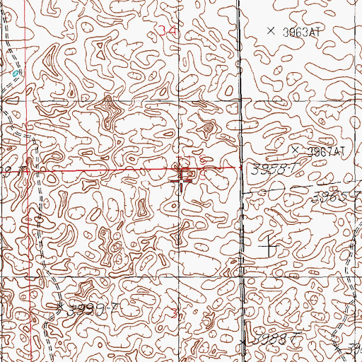 Topographic Map of 12124 Water Well, NM