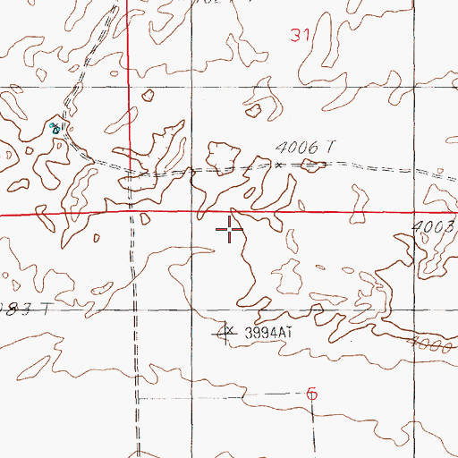 Topographic Map of 12118 Water Well, NM