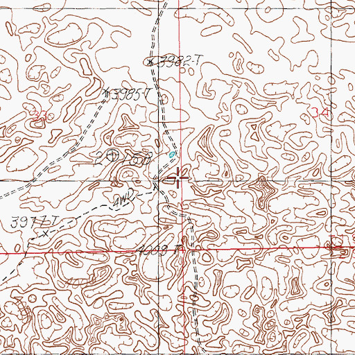 Topographic Map of 10857 Water Well, NM