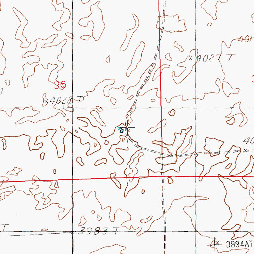 Topographic Map of 11709 Water Well, NM