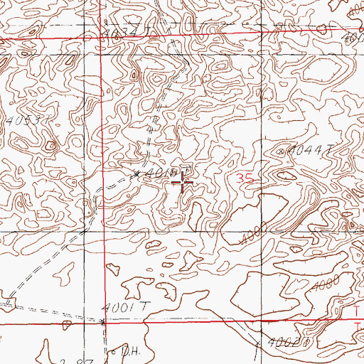 Topographic Map of 12139 Water Well, NM