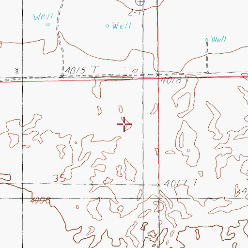 Topographic Map of 10706 Water Well, NM
