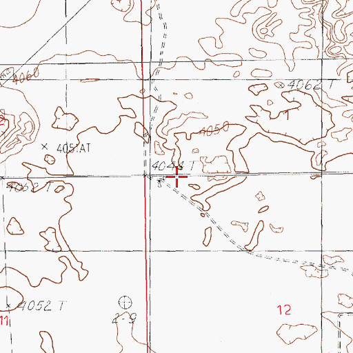Topographic Map of 10834 Water Well, NM