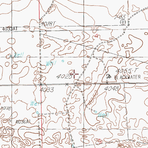 Topographic Map of 12180 Water Well, NM