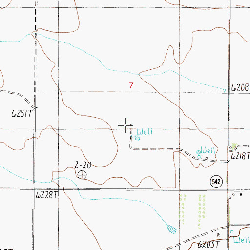 Topographic Map of 10030 Water Well, NM