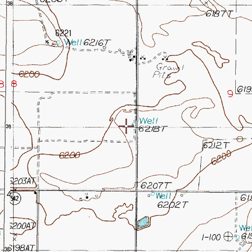 Topographic Map of 10033 Water Well, NM