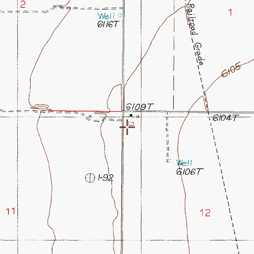 Topographic Map of 10042 Water Well, NM