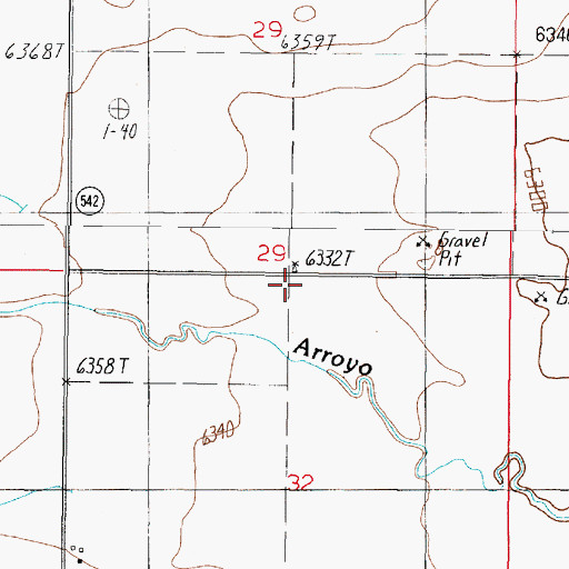 Topographic Map of 10239 Water Well, NM
