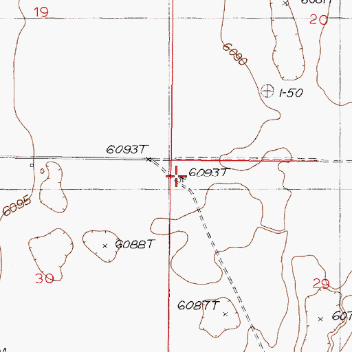 Topographic Map of 10075 Water Well, NM
