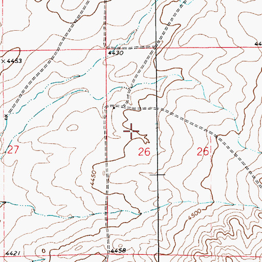 Topographic Map of 12500 Water Well, NM