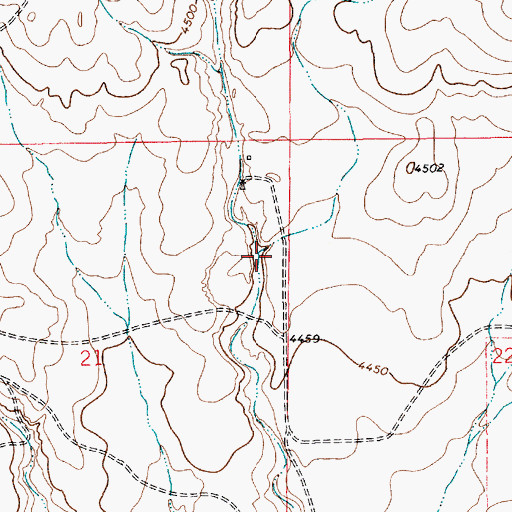 Topographic Map of 11695 Water Well, NM
