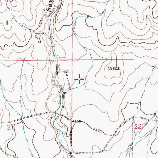 Topographic Map of 10301 Water Well, NM