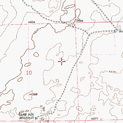 Topographic Map of 05354 Water Well, NM
