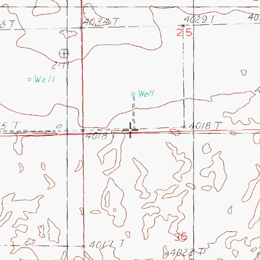 Topographic Map of P-2295-S Water Well, NM