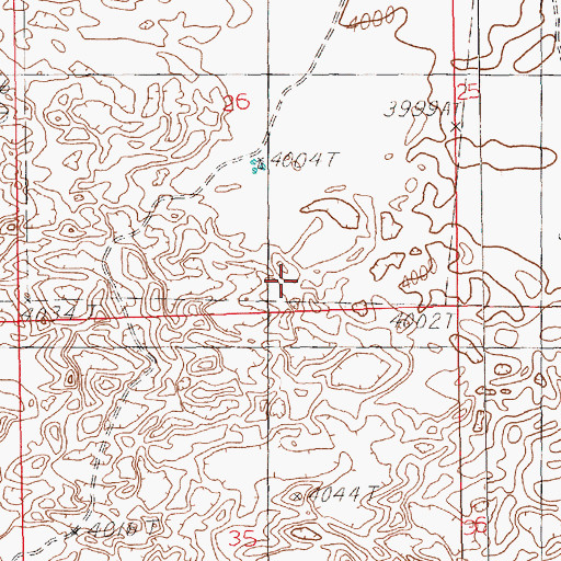 Topographic Map of 10843 Water Well, NM