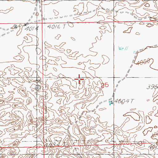 Topographic Map of 12135 Water Well, NM
