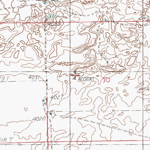 Topographic Map of 12138 Water Well, NM