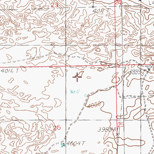 Topographic Map of 12191 Water Well, NM