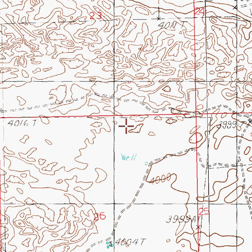 Topographic Map of 10842 Water Well, NM