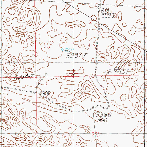 Topographic Map of 12186 Water Well, NM