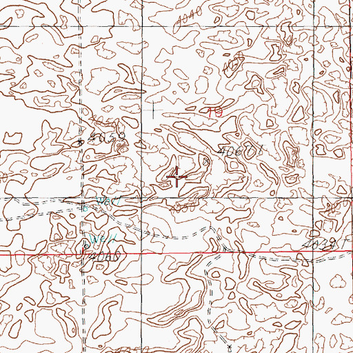 Topographic Map of 12114 Water Well, NM