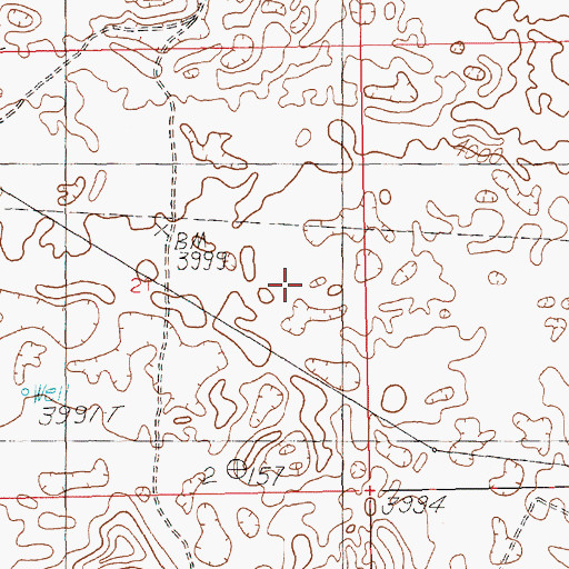 Topographic Map of 10739 Water Well, NM
