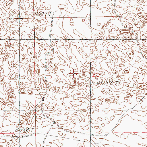 Topographic Map of 12115 Water Well, NM