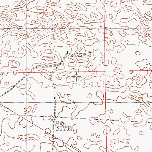 Topographic Map of 12185 Water Well, NM