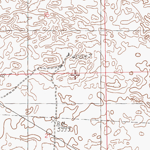 Topographic Map of 10850 Water Well, NM