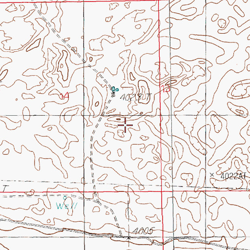 Topographic Map of 10839 Water Well, NM
