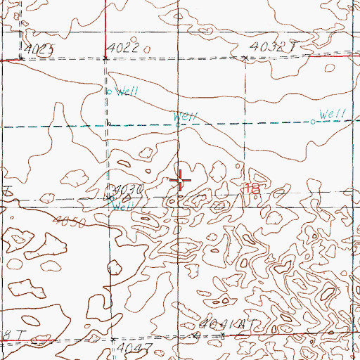 Topographic Map of 12173 Water Well, NM