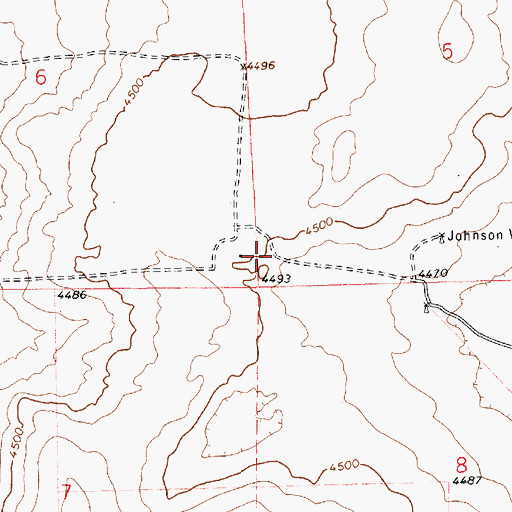 Topographic Map of 05287 Water Well, NM