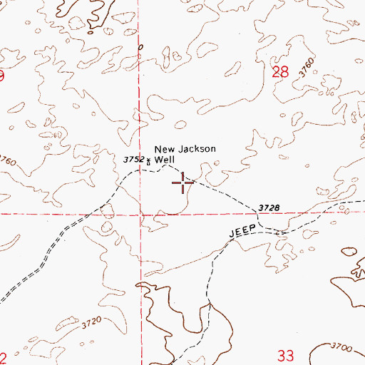 Topographic Map of 05246 Water Well, NM